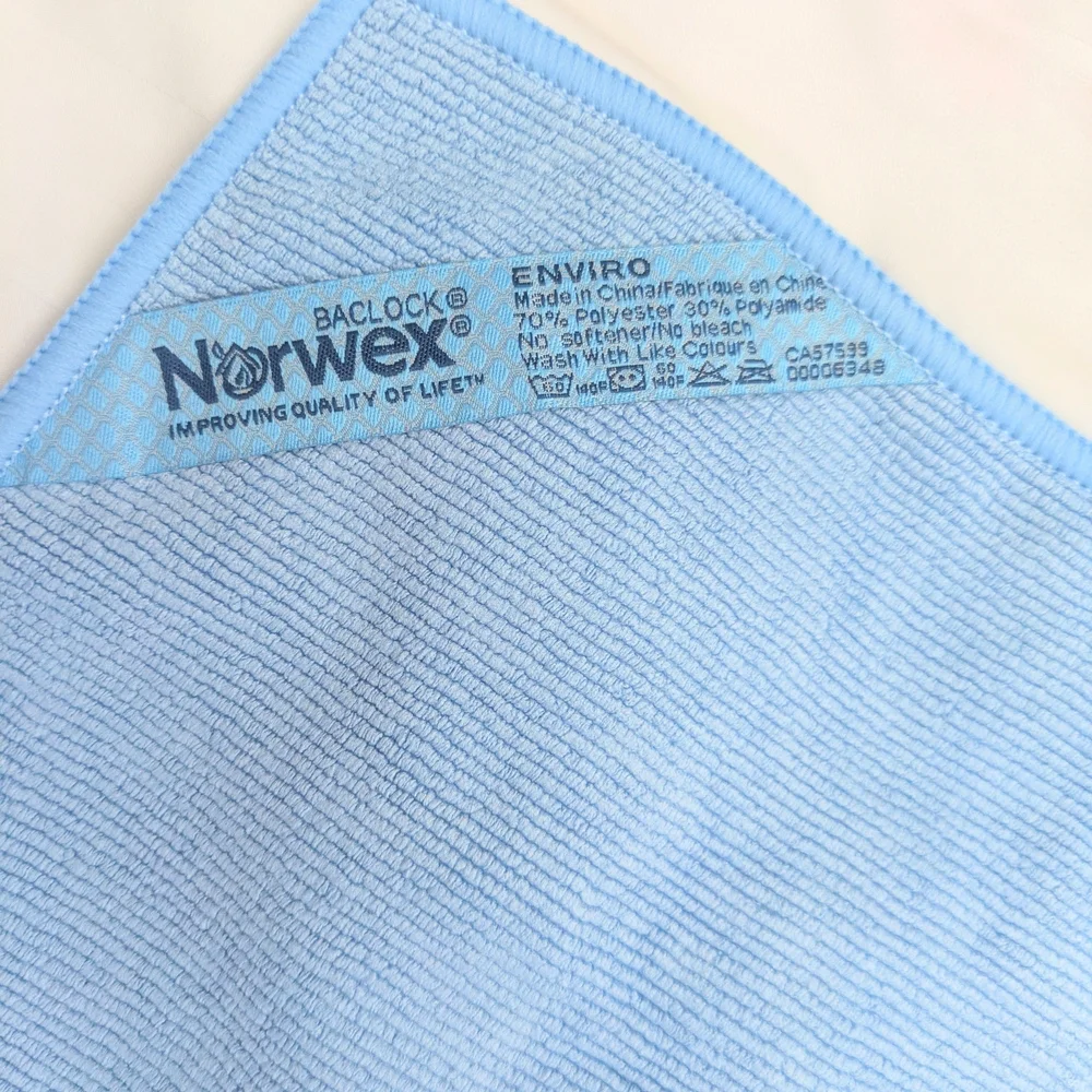 Norwex Light Blue Enviro Cloth with BacLock